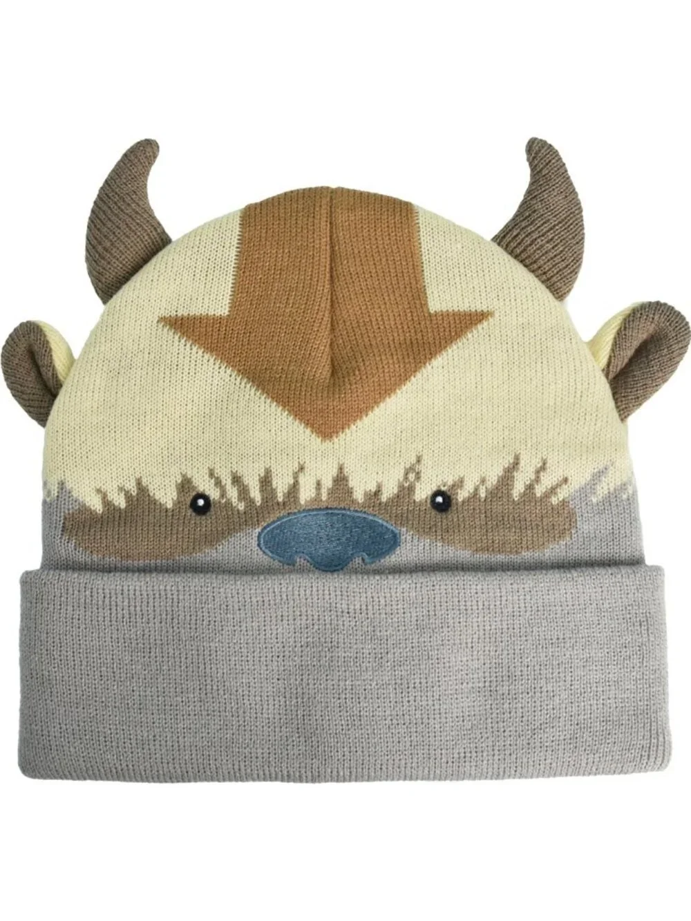 Cozy Knitted Winter Beanie Hat with Cuff, Avatar-Inspired, Multi-Color, One Size